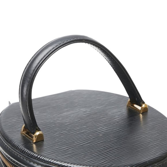 LOUIS VUITTON Black Leather Vanity Bag - Picture 10 of 14